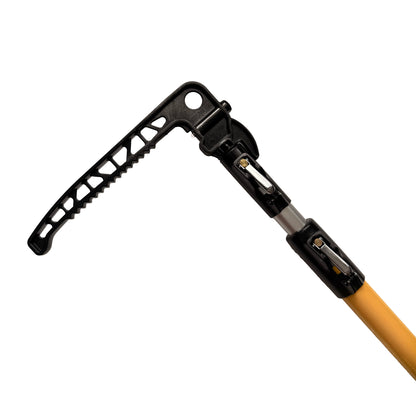 Close-up of the Cargo Pro Hook serrated hook head and telescoping lock