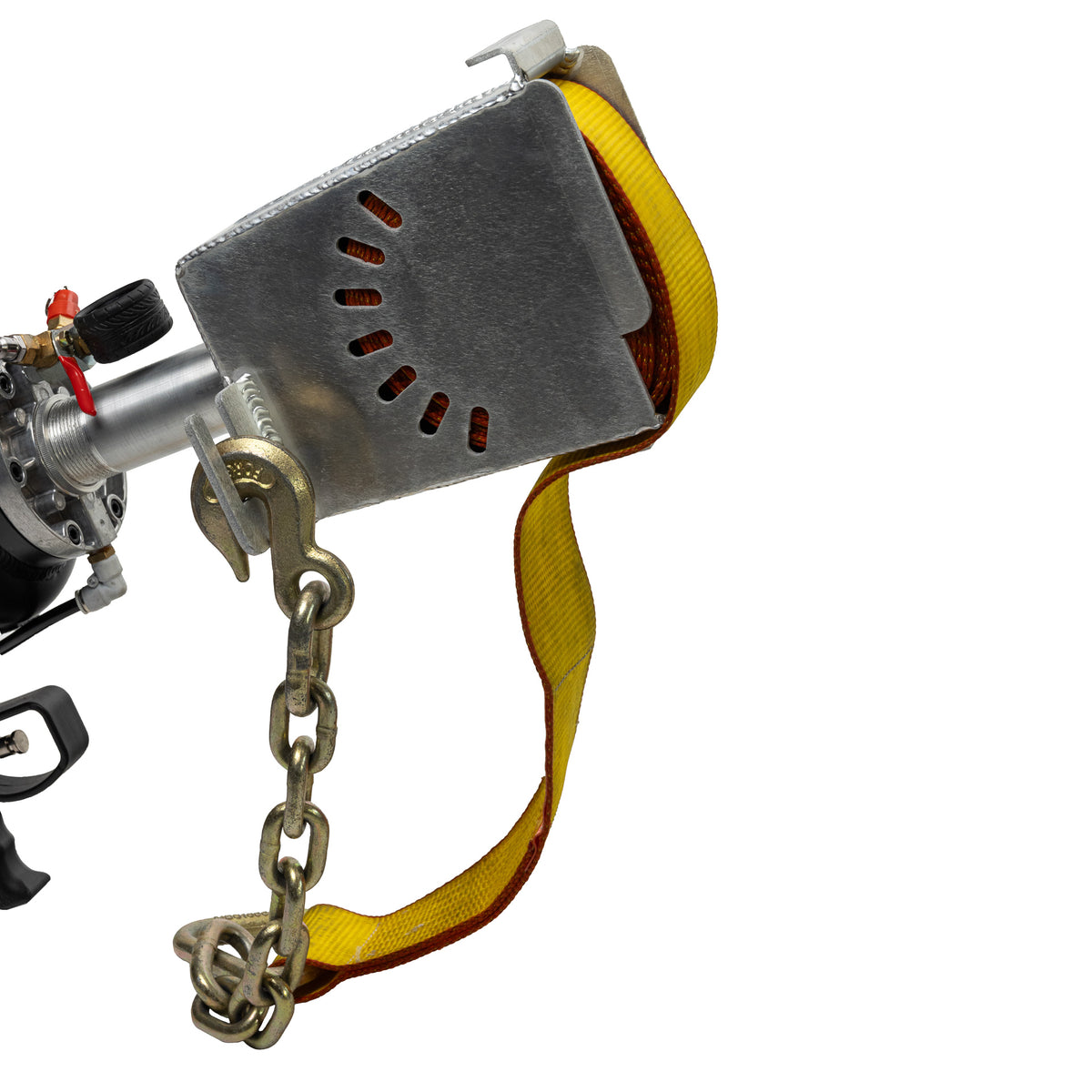Launch the strap end first for added safety and control